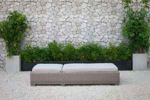 Modern PE Rattan Sun Lounger with Reclining <b>Back</b> <b>Cushion</b>-Eco-Friendly Durable Outdoor Furniture for Hotel Villa & Apartment Use - Product Image 5