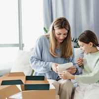 Boîtes-cadeaux ondulées vert foncé, boîtes postales ondulées de carton personnalisé pour l'emballage d'expédition cadeaux d'artisanat donnant des produits