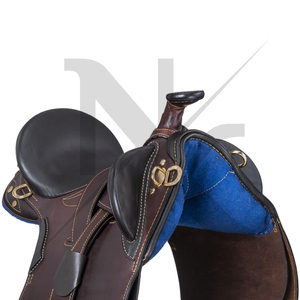 Selle de dressage professionnelle de qualité tournoi en cuir véritable australien, avec arceau en bois et blocs de genouillères personnalisables, couleurs variées - Product Image 5