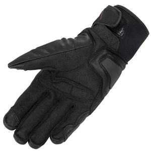 Black Leather <b>Motorcycle</b> Gloves Full Finger Touchscreen Riding Gloves Protective Motorcycling Glove Hook and Loop Closure - Product Image 3