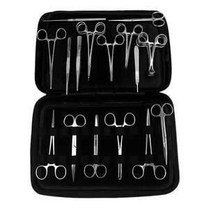 Kit d'instruments de stérilisation chirurgicale pour animaux de compagnie – Instruments de chirurgie vétérinaire générale de qualité supérieure en acier inoxydable allemand manuel - Product Image 1