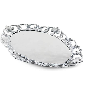 Platos Metálicos Modernos para Cocina, Plato para Dulces, Plato para Servir en Bodas, Bandeja para Servir Comida en Fiestas Interiores y Exteriores - Product Image 2