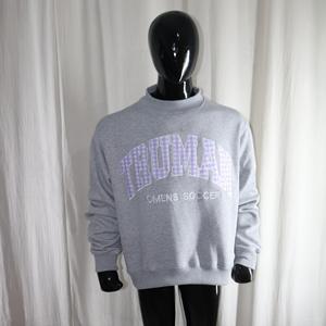 Sudadera TRUMAN con cuello simulado, 450 GSM, nombre personalizado, bordado en aplique, corte holgado, 100% algodón, felpa francesa. - Product Image 2