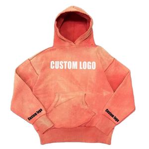 Sudadera con Capucha para Hombre, Personalizada, de Alta Calidad, de Algodón Orgánico Grueso, Ecológica, Transpirable, con Bolsillo, para Invierno, Lavado Ácido, Corte Regular - Product Image 2