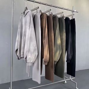 Conjunto Deportivo de Dos Piezas para Hombre, Estilo Jogger con Lavado Ácido, OEM ODM, Marca Privada, Sudadera Oversize, Ropa Casual Urbana al por Mayor - Product Image 3
