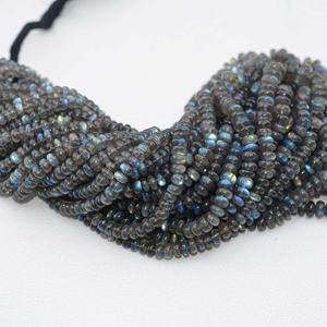 8mm 10mm 12mm Labradorite Naturelle Lisse Rondelle Perles Gemme Designer Perlé Bijoux Collier Articles Faits À La Main Pour Femme - Product Image 1