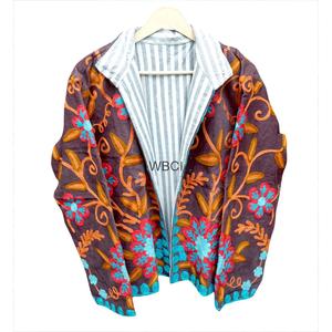 เสื้อแจ็คเก็ตสไตล์โบโฮถักลายปักสวยงาม คอทรงโอ แขนยาว เย็บมือ เป็นมิตรกับสิ่งแวดล้อม แห้งเร็ว เหมาะสำหรับฤดูใบไม้ร่วง - Product Image 2
