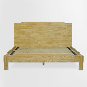 Base de Cama de Madera Maciza con Unión Japonesa, Fácil Montaje, Cama de Madera de Caucho, Muebles Minimalistas para Dormitorio, Hecho en Vietnam - Product Image 2