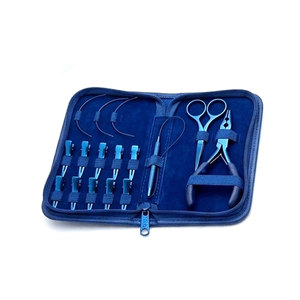 Alicates Profesionales para Extensiones de Cabello con Anillos Micro Nano Mate, con Kit de Herramientas de Aguja para Maquillaje, Duraderos - Product Image 3