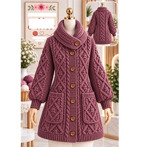 Suéteres 100% acrílico o algodón, calibre 12, para mujer, los más modernos, informales, para la temporada de invierno, proveedor de Bangladesh. - Product Image 6