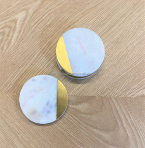 Posavasos de piedra con logotipo personalizado-Posavasos de piedra natural-Posavasos de piedra hechos a mano con acabado suave para interior de cocina - Product Image 5