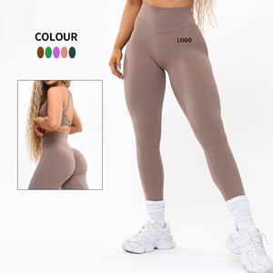Leggings de fitness sans couture en nylon pour femme, effet push-up, collection Hot Sale - Product Image 4