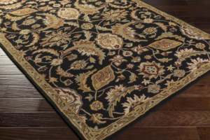Tapis en laine moderne fait à la machine, motif géométrique rectangulaire, tailles personnalisées, lavable, résistant au feu, écologique, antidérapant - Product Image 1