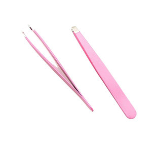 Pinzas para Cejas con Logotipo Personalizado, Pinzas para Cejas de Acero Inoxidable, Marca Privada, Pinzas para Cejas y Pestañas al por Mayor, Fabricante - Product Image 1