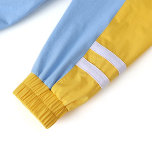 Veste coupe-vent à fermeture éclair intégrale Southern University, coloris bleu et or personnalisé, style sororité et fraternité, vente en gros - Product Image 2