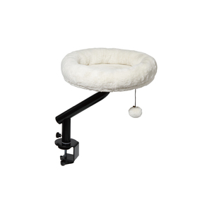 Cama Elevada Ajustable para Gatos, Cueva Redonda con Cojín de Piel Sintética, Desmontable y Lavable, Cama Interior para Mascotas - Product Image 1