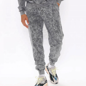 Ensemble de survêtement unisexe en coton 100% avec sweat à capuche et pantalon de jogging délavé à l'acide, chaud, pour l'automne, style sportswear et streetwear décontracté - Product Image 5