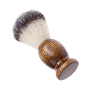 Pinceau à raser professionnel pour homme Barber Pro, manche en bois, poils de blaireau, brosse à barbe pour doigts, toilettage, poils de blaireau Silvertip CE - Product Image 6