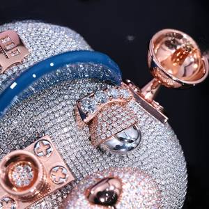 Colgante de Plata de Ley 925 con Micro Pavé de Diamantes de Moissanita VVS, Estilo Hip Hop, Personalizado, para Hombre, Inspirado en el Rapero Famoso Star, Diseño Iced Out, para Chico Moderno - Product Image 5