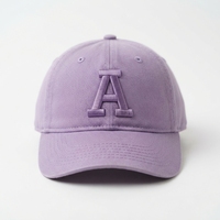 Casquette de baseball lavande avec lettres brodées en 3D sur le panneau avant, 5 panneaux, ajustement réglable, unisexe, en toile, pour toutes les saisons, modèle courant