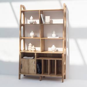 Vandana altis Mira ชั้นวางหนังสือทำจากไม้ที่ทันสมัยไม้เนื้อแข็งที่เก็บแบบเรียบง่ายการออกแบบเฟอร์นิเจอร์ - Product Image 5