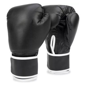 ถุงมือชกมวยคู่แบบมืออาชีพสั่งทำขายส่ง อุปกรณ์ต่อสู้รุ่นใหม่พร้อมที่จับมือแบบยืดหยุ่น ถุงมือหนังจากปากีสถาน - Product Image 1