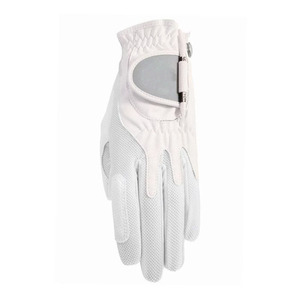 Gant de golf Ikhlas Sports pour homme en cuir véritable jaune et blanc, avec fermeture auto-agrippante, maille respirante, antidérapant et doux - Product Image 3
