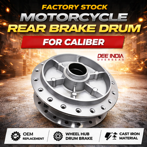 Factory Stock Motorcycle Rear Brake Drum for Caliber | <b>Wheel</b> Hub Drum Brake OEM <b>Replacement</b> Spare Part - Product Image 2