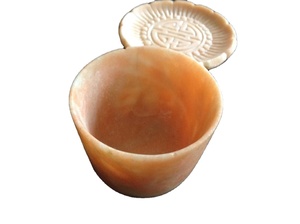 Juego de té de mármol antiguo vintage, juego de té de mármol, juego de té de mármol real - Product Image 5