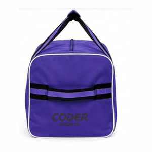 Bolsa de hockey sobre hielo CODER SPORTS con ruedas, resistente, impermeable, de vinilo y nailon, plegable, para viaje, con logo bordado personalizado. - Product Image 2