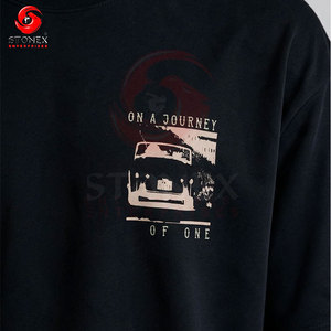 เสื้อยืดคอตตอนสีเขียวมิ้นท์ทรงโอเวอร์ไซส์สำหรับผู้ชาย พิมพ์ลายโลโก้ด้านหน้า คุณภาพสูง - Product Image 4