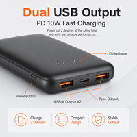 Batterie externe d'usine certifiée CE, KC, SAA et Qi, 5000 mAh pour téléphone, chargeur rapide 5000 mAh, logo personnalisé, grande capacité