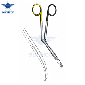 Ciseaux Heymann 17 cm / 6-3/4 pouces, courbés à droite, lame dentelée, Super Cut TC, ciseaux chirurgicaux de précision médicale - Product Image 3