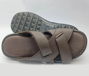 Summer Men Shoes Wholesale Genuine Leather <b>Slides</b> PU Sole Sandals Casual <b>slip</b>-on Slipper Durable Stylish 2026 High Quality Shoes - Product Image 4