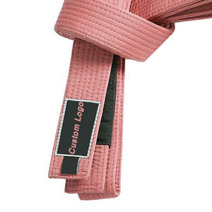 Ceintures d'arts martiaux BJJ en coton unisexe respirantes à taille haute avec logo personnalisé de qualité supérieure, légères pour Taekwondo et Karaté – Vente en gros - Product Image 3