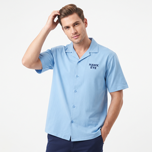 Custom Wholesale Casual Wear <b>Shirt</b> For <b>Men</b> Relaxed Fit Boxy <b>Shirt</b> Short Sleeve Casual <b>Collared</b> Summer <b>Shirt</b> - Product Image 2