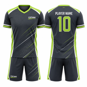 Conjunto Deportivo de Golf para Hombre, Camiseta con Cuello en V, Pantalones Cortos con Estampado Geométrico por Sublimación, Secado Rápido, Poliéster, Cintura Elástica - Product Image 1