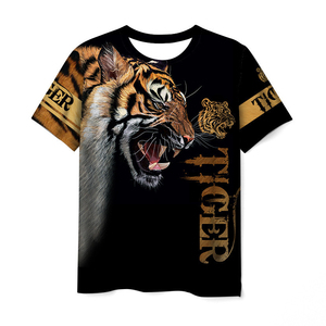 T-shirt sport ample à manches courtes pour homme en coton/fibre de bambou 260g avec impression numérique - Product Image 4