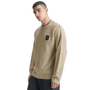 Suéter de mohair de alta calidad, transpirable, con logotipo bordado, cuello redondo, para hombre, grueso, ecológico. - Product Image 2