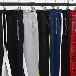 High Quality Custom Loose Sport <b>Trousers</b> For Man Button Side <b>Pockets</b> Training Joggers Pants <b>With</b> Elastic Cuffs Jogger Sweatpants - Product Image 5