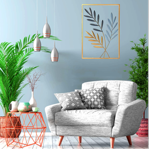Modern Nordic Metal <b>Leaf</b> <b>Wall</b> Art <b>Decorative</b> Iron <b>Wall</b> Hanging Sculpture for Living Room Bedroom Home Interior <b>Decoration</b> - Product Image 4