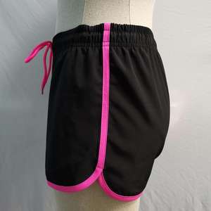 Shorts de sport taille haute pour femme en molleton de coton respirant, style décontracté, avec poches, motif tendance, idéal pour l'été et l'entraînement - Product Image 3