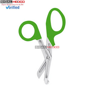 Tijeras de Trauma para Enfermeras, Primeros Auxilios, 5.5 Pulgadas, Verde Claro, Acero Inoxidable Alemán, Tijeras Médicas para Vendajes, Emergencias, EMT - Product Image 6