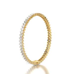 Pulsera de tenis con diamantes cultivados en laboratorio de corte esmeralda de 5.5 quilates, oro de 14K, certificado IGI, joyería de moda para regalo, venta al por mayor, fabricante OEM ODM - Product Image 4