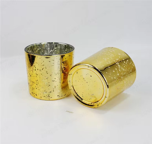 Luxury Gold Metal Candle <b>Jar</b> for Wax Candle New Design Low Price Wholesale Rate Indian Manufacturer - Product Image 6