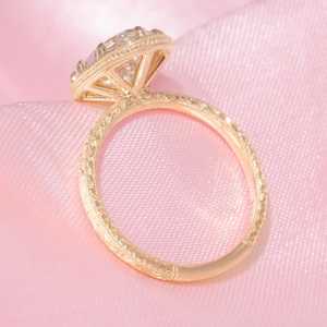 2 CT Oval Cut Moissanite Engagement <b>Ring</b> for Women 14K Gold Plated Engagement Wedding <b>Ring</b> <b>solitaire</b> moissanite Anniversary <b>Ring</b> - Product Image 5