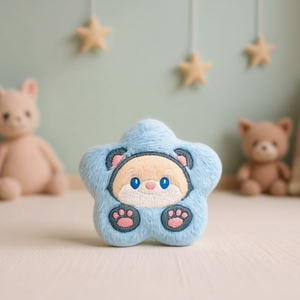 Ornement en forme de patte de chat bleu Ilan, patch décoratif en forme d'étoile, 1 pièce - Product Image 3