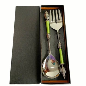 Juego de Cubiertos de Acero Inoxidable Pulido a Mano, Hecho en India, para Servir Comida en Fiestas, al Mejor Precio desde India - Product Image 1