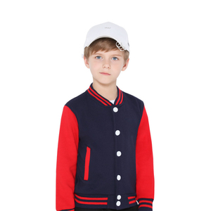 เสื้อแจ็คเก็ตวาร์ซิตี้สำหรับผู้ชาย AL SWANS INTERNATIONAL รุ่น Winter Streetwear สีน้ำเงินขาว ปักลายตัวอักษรกรีก ผ้าแคนวาสระบายอากาศได้ดี - Product Image 5