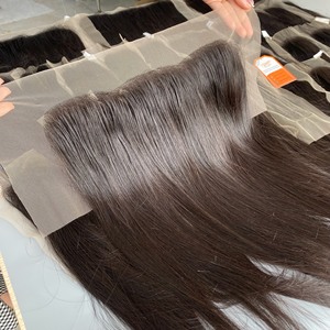 วิกต่อผมเชมี่ลูกไม้ใสติดหนังเทียมติดด้านหน้าแบบมีที่ระดับ HD - Product Image 3